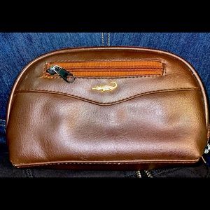 Lacoste Leather Cosmetic Bag